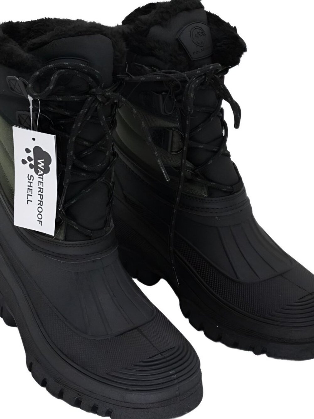 POLAR RANGE Mens Decker Cold Snow Boots Olive Size US 10 EU 43